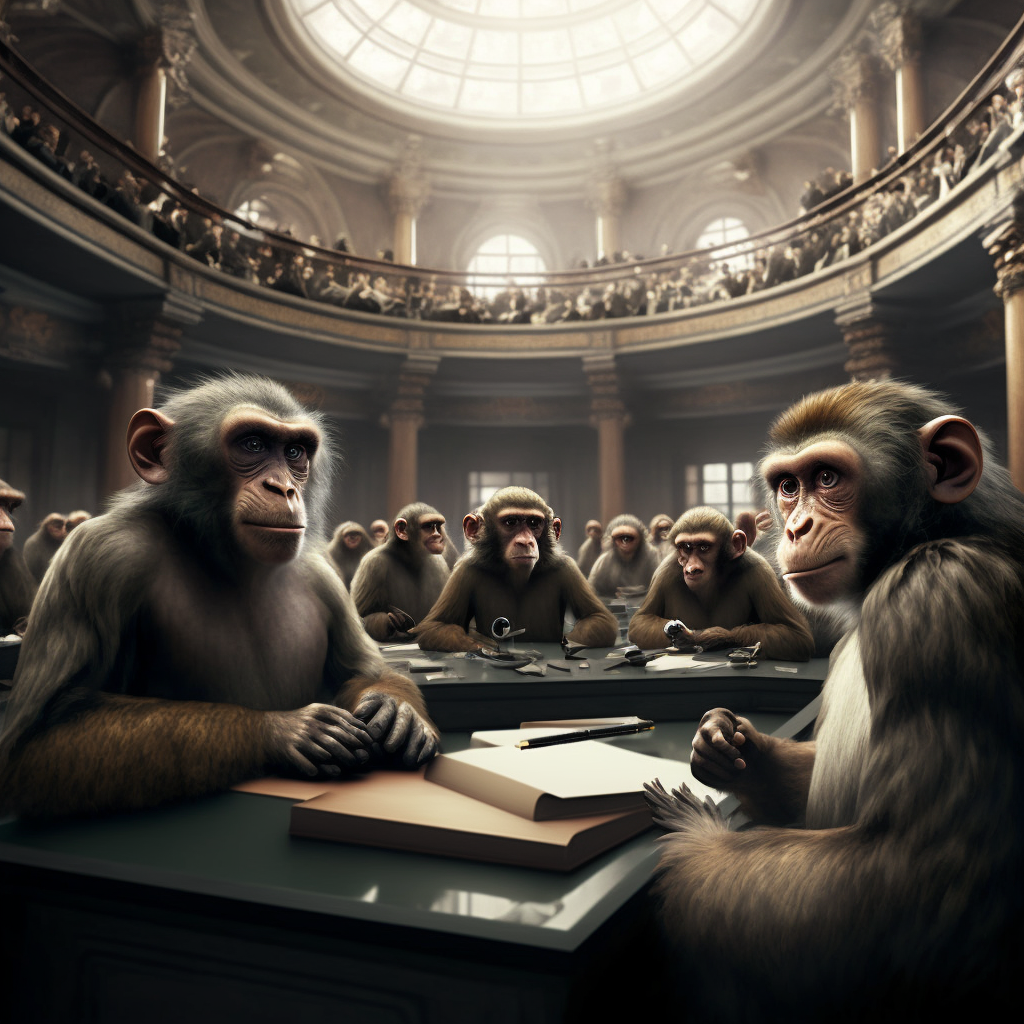 Primate Parliament Debates Climate Policies